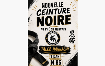 (n°85) Taleb ceinture noire de Judo 1°dan